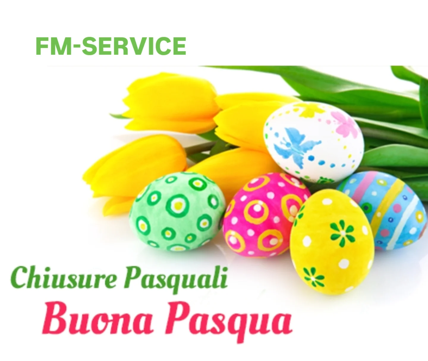 Dal 4 aprile al 6 aprile saremo chiusi per festività pasquale 

Auguri di buona ...